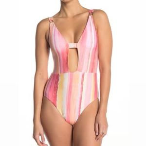 BECCA Cabana Stripe One-Piece Swimsuit